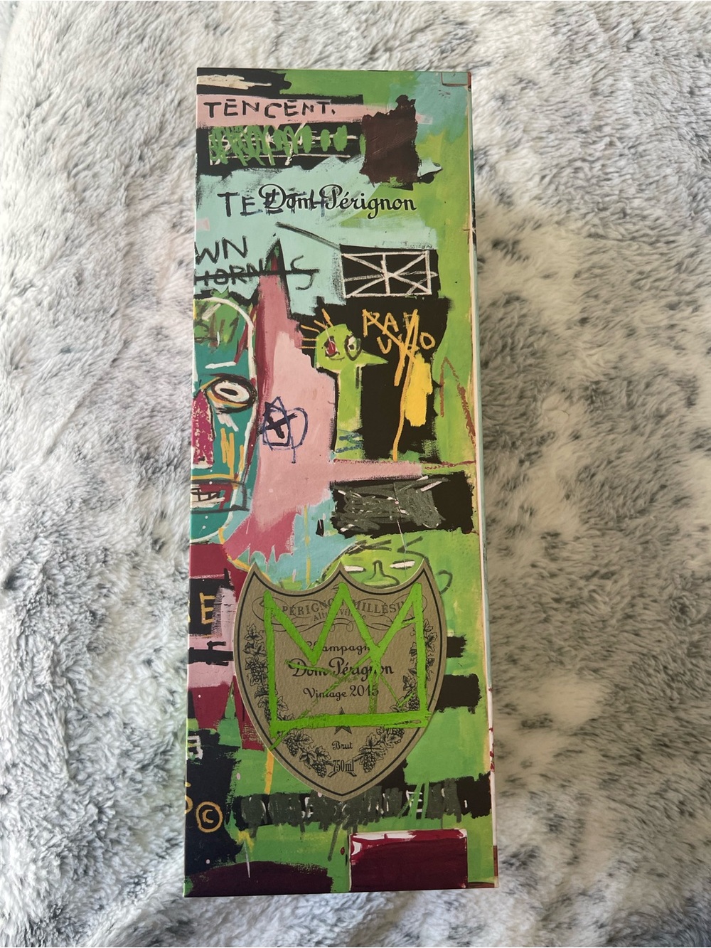 (empty) Dom Perignon 2015 Jean Michael basquiat Edition Limited Box